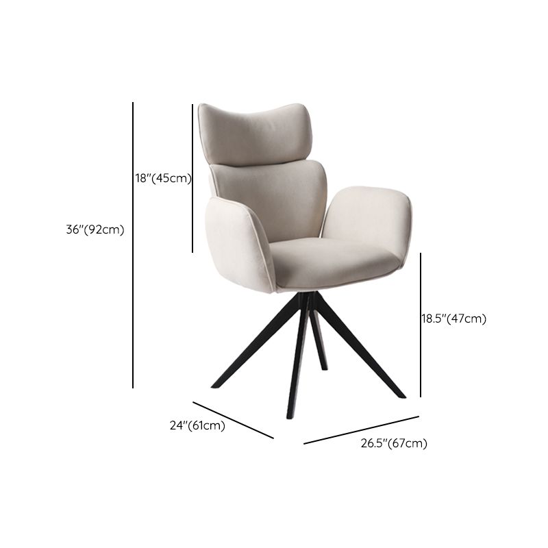 Armless Office Chair No Wheels Desk Chair for Living Room Home