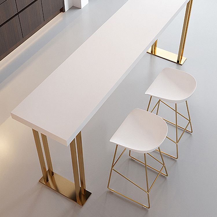 Indoor Contemporary Bar Dining Table Rectangle Wooden Bar Table