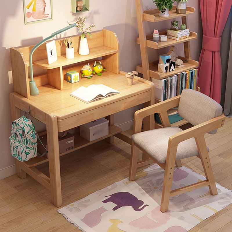 Contemporary Kitchen Chairs Dining Arm Side Chair with Wooden Legs