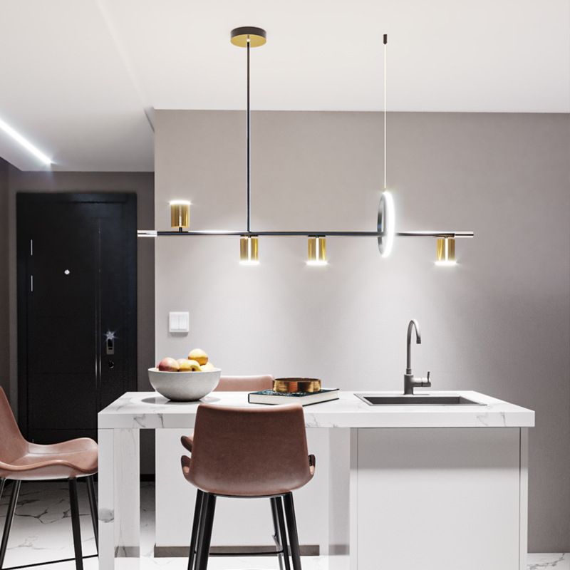 Minimalist Style Long Strip LED Island Light Modern Home Decorative Lighting Fixture