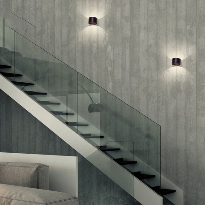 Contemporary Style Cylinder Wall Mounted Light Metal 2 Lights Wall Washer Sconce