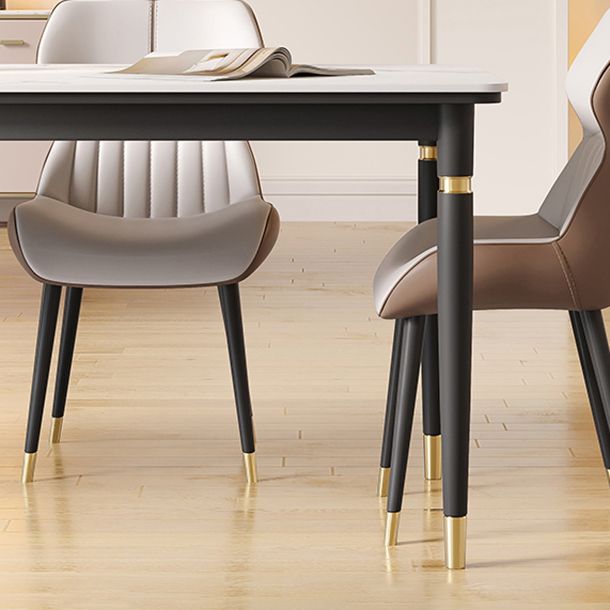 Nordic 1/4/5/7 Pieces Dining Set Rectangle Stone Dining Table for Dining Room Kitchen