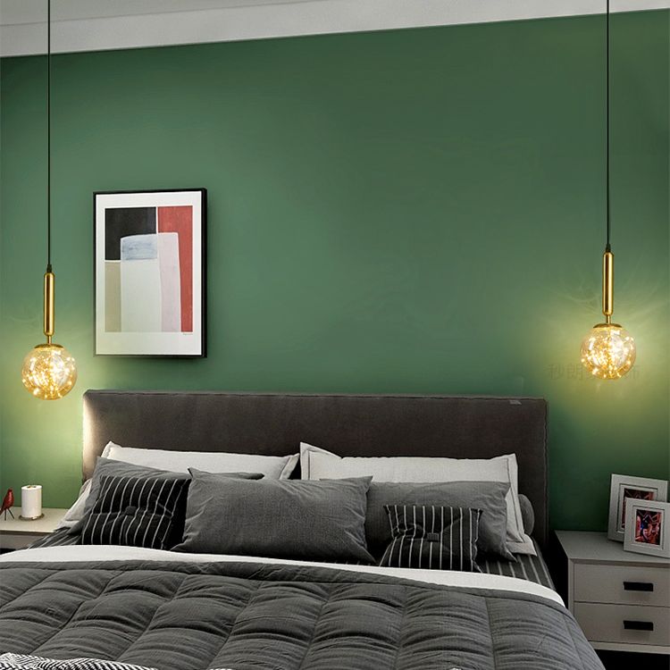 Pendante à LED créative moderne LEMPRE LETURE THRURGED FER LUMIRE À LA CHARGE EN VERRE CARRE