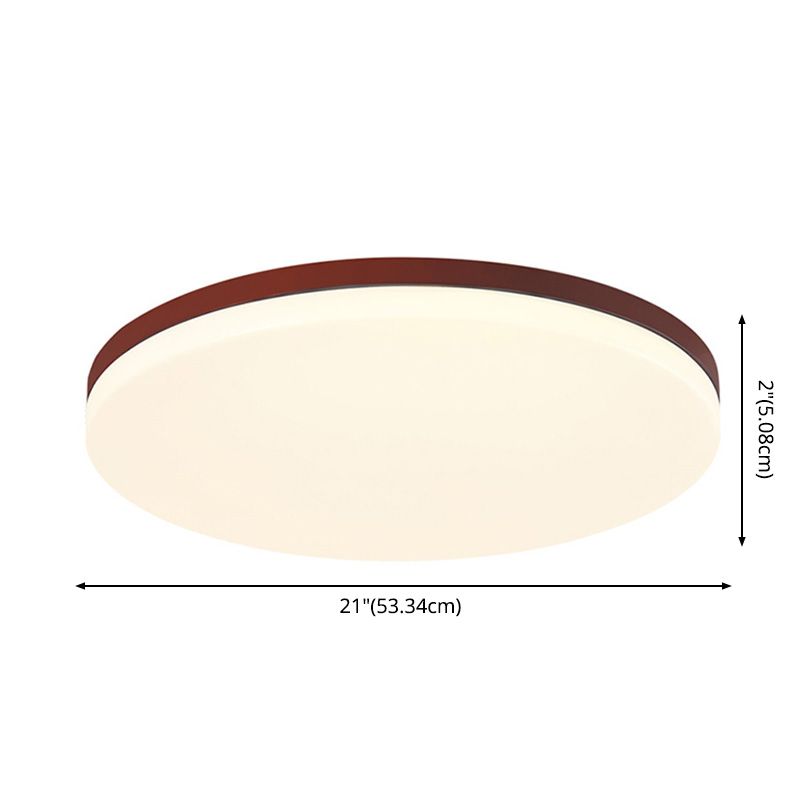 Simple Square Legno Flush Montaggio Soffitto Luce Fissaggio per Bedroom Living Room