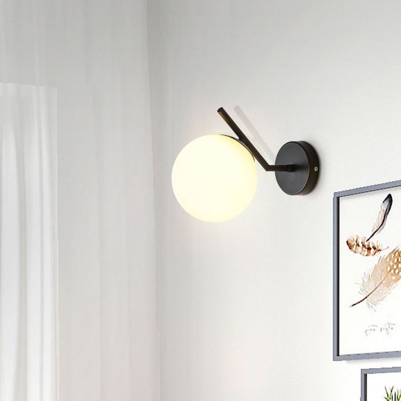 Sump a sfera leggera Sfonce lampada a fochea in metallo Sconcetto lampada per capezzale per letto