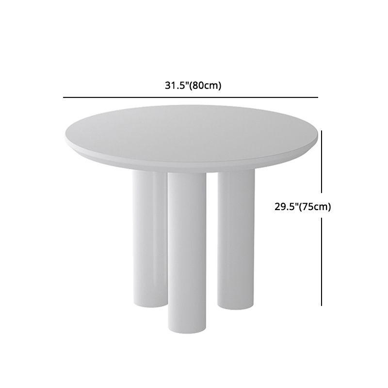 Modern Round Sintered Stone Dining Table Set 1/2/5 Pieces Dining Set for Home Use