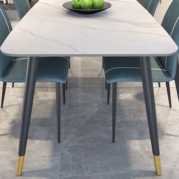 Modern 1/2/5/7 Pieces Rectangle Dining Set Sintered Stone Dining Table Set with Chairs