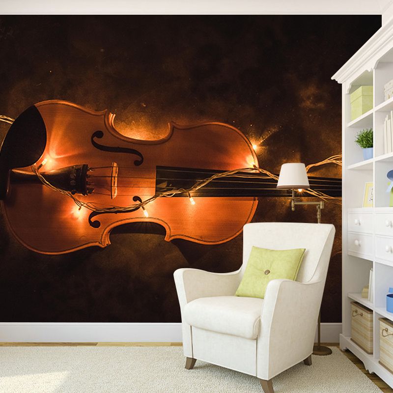 Modern Style Wall Mural Wallpaper Music Lovers Bedroom Wall Mural