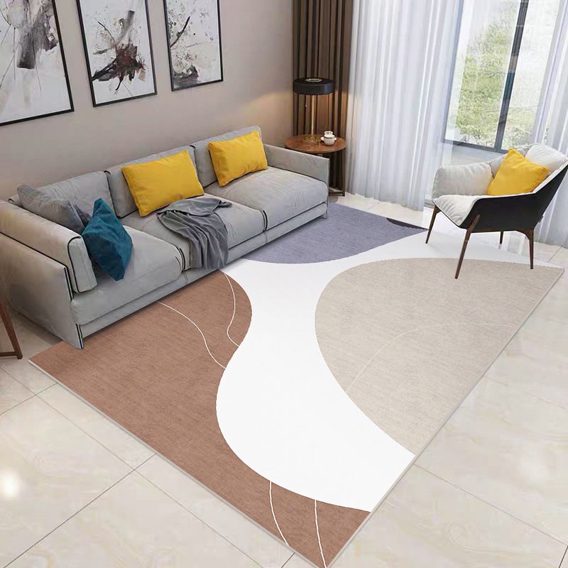 Hellrosa Farbe Klumpen Teppich PVC Nordisch Teppich Waschbar Teppich für Wohnkultur