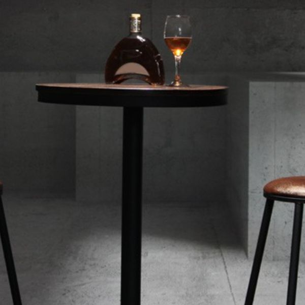 Industrial Wood Pub Dining Set 1/3/5 Pieces counter Table with Upholstered Stools