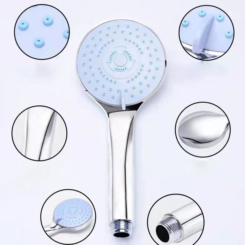 Plastic Handheld Shower Head Bathroom Shower Head with Adjustable Water Flow