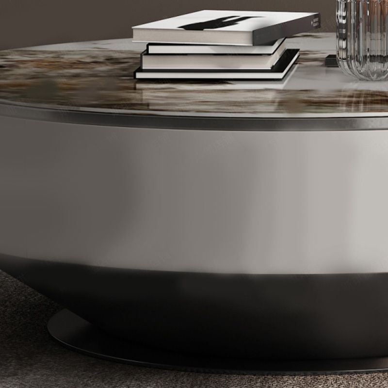 Glam Nesting Coffee Table Set Pedestal Coffee Table with Storage Drawers