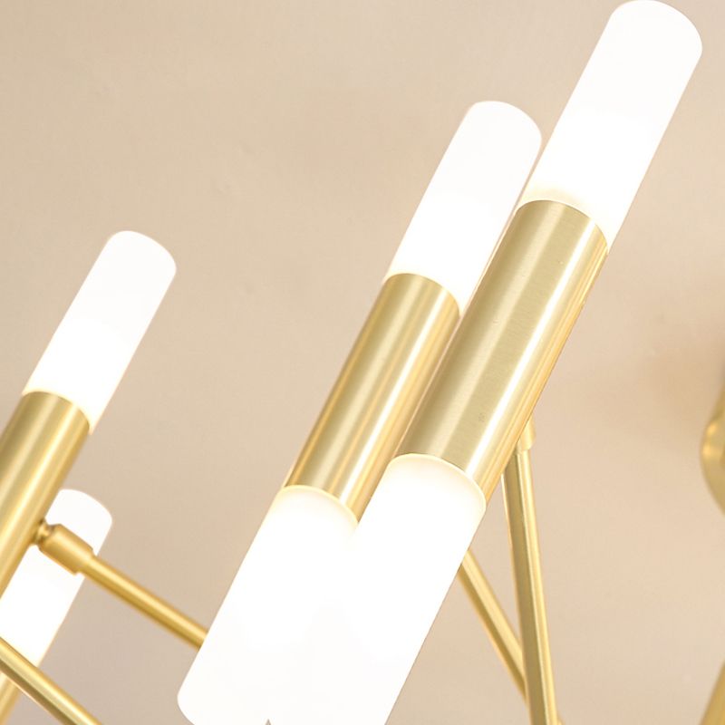 Postmoderne Deckenkrautmesser Multi-Light-Metall-Acrylhänge-Lampe Kit