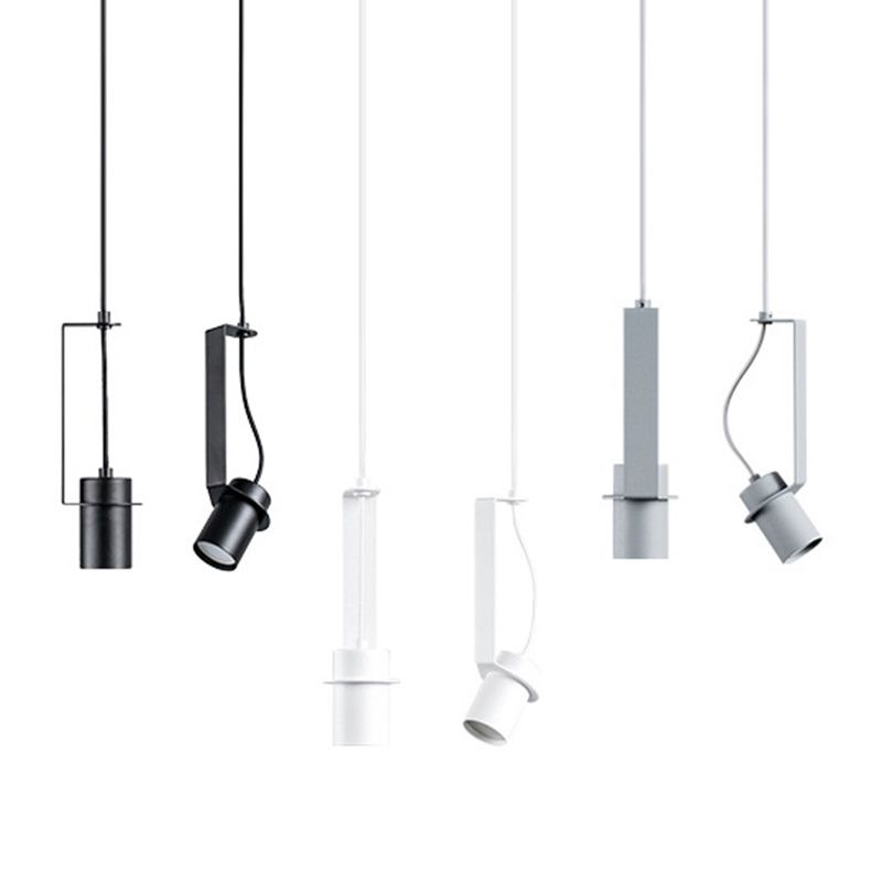 Zylindrischer Anhänger Spotlight Nordic 1 Head Metal Down Lighting Feature für Schlafzimmer