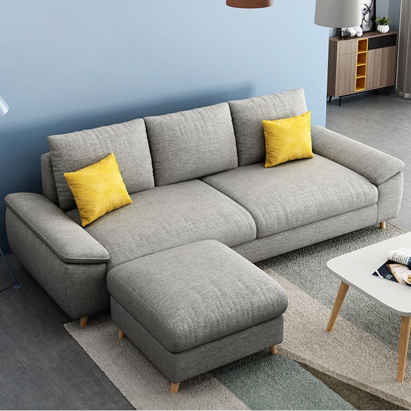 84.65"W √ó 59.06"D √ó 34.65"H Pillow Top Arm Sectionals with Removable Cushions