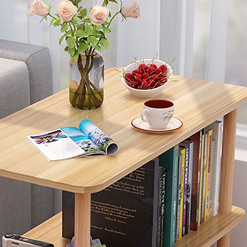 Engineered Wood 4 Legs End Table 2/3-tier Side Table for Living Room