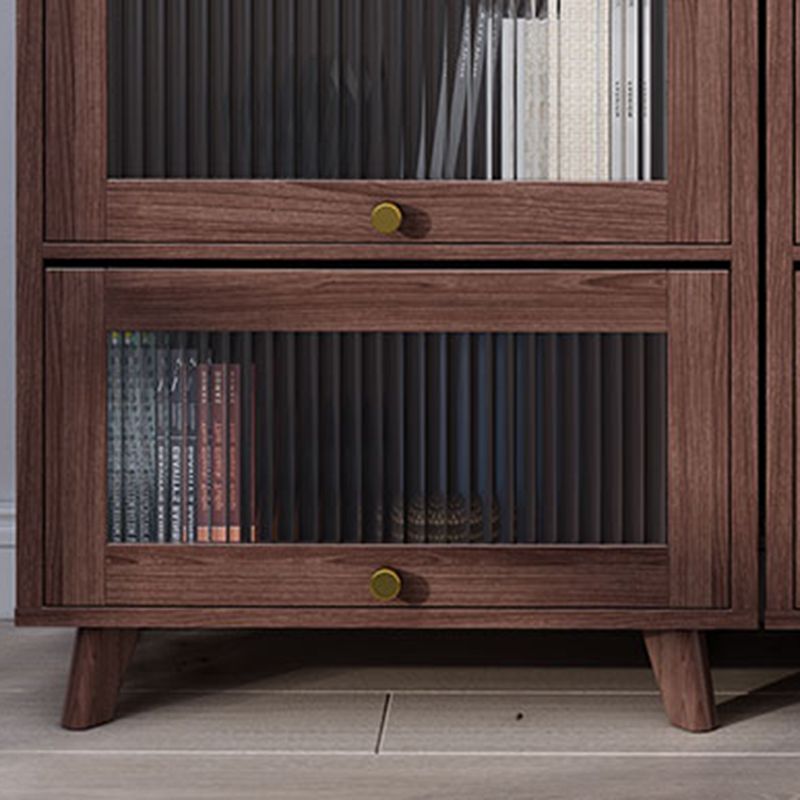 Contemporary Brown / Natural Wooden Cabinet, Rectangle Accent Cabinet