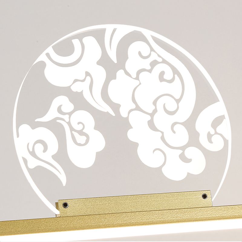 Luces de isla de forma lineal de estilo moderno metal de metal accesorios de iluminación colgante de 4 luces