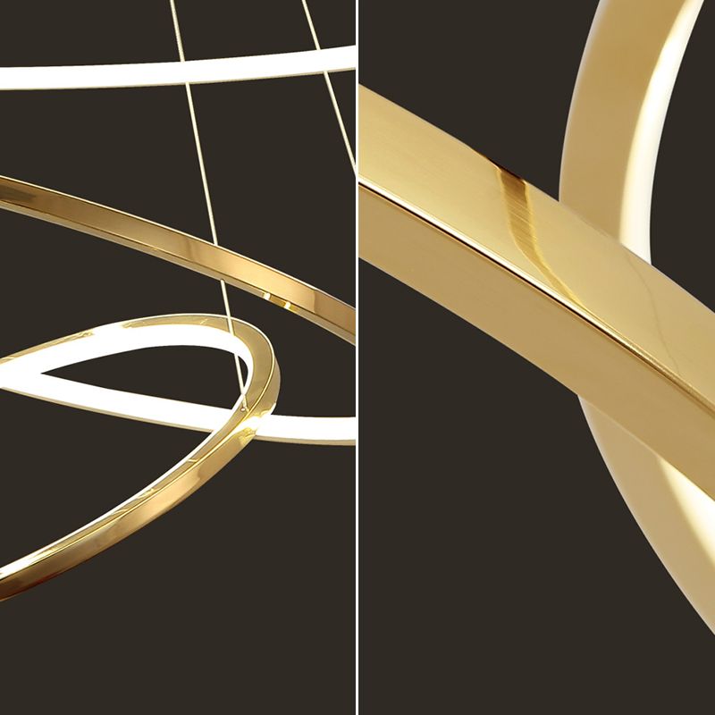 Modern Multi-Tier Chandelier Light Fixtures Restaurant Hanging Chandelier with Acrylic Shade