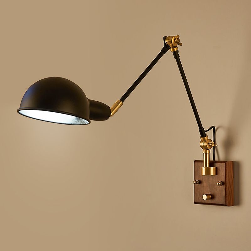 Éclair mural à bras rond à teinte