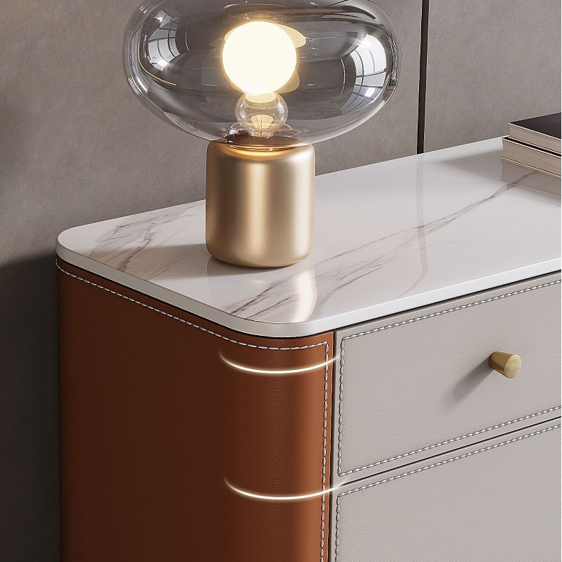 15.6-inch Width Storage Chest Stone Contemporary Dresser with 6 Drawers