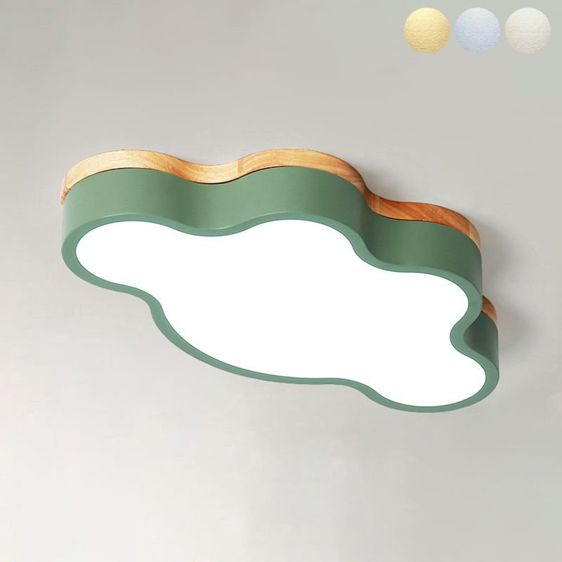 1-Light Flush Mount Nordic Macarons Flush Mount Ceiling Beleuchtung Befestigung