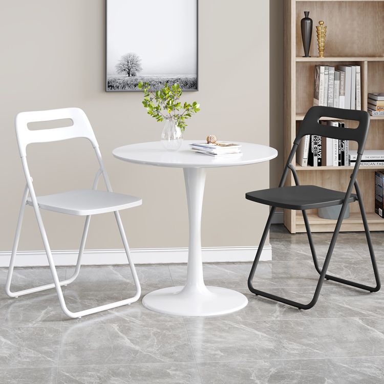 Chaise d'intérieur et d'extérieur moderne en métal, chaise d'appoint pliante à dossier ouvert pour la maison