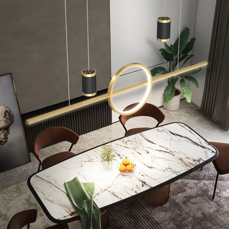 Cylinder Island Kronleuchter Lichter zeitgenössische Anhängerleuchten Metall Island Lights