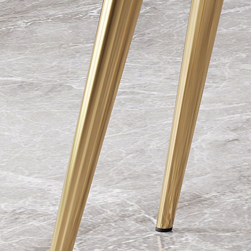 Glam Faux Leather Dining Chair Upholstered Armless Dining Chairs for Restaurant Use