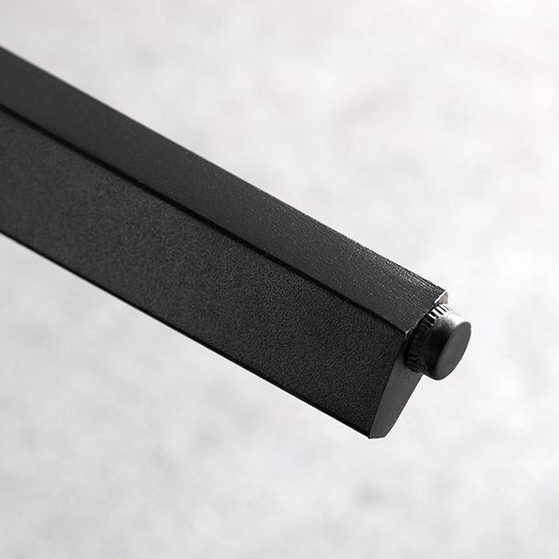 Modern Sintered Stone Dining Room Set with Rectangle Top and Black Base Dining Furniture for Kitchen