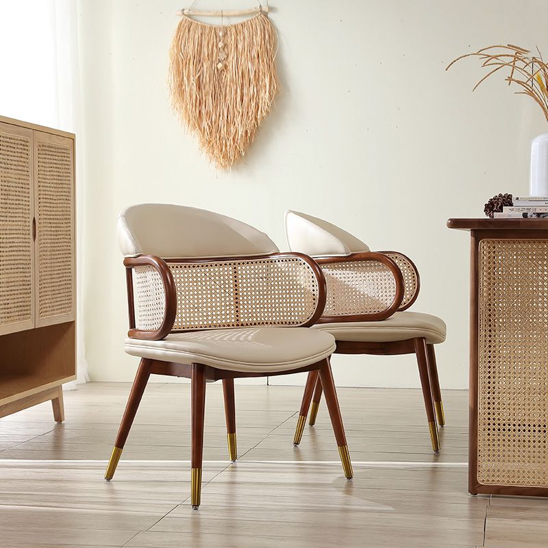 Linen Chair Solid Wood Frame Arms Included Chair for Living Room
