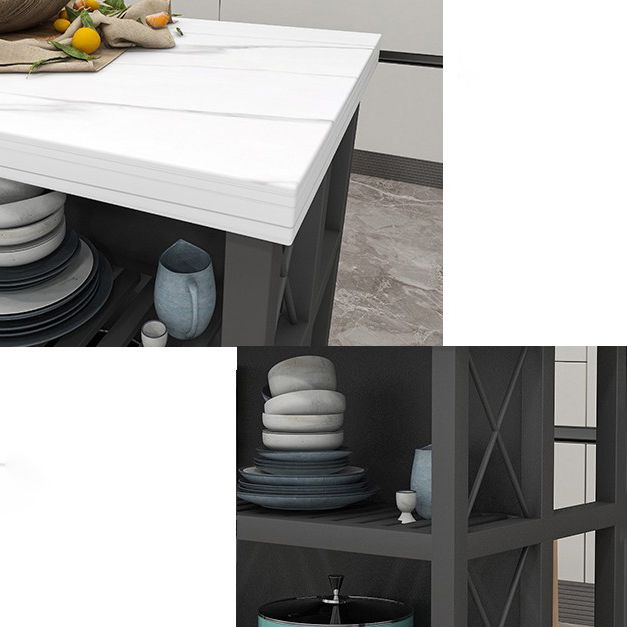 Rolling Kitchen Island Stone Top Undershelves Kitchen Island Table