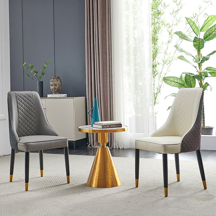 Nordic Style Wood Dining Chairs Armless Parsons Chair for Home Use