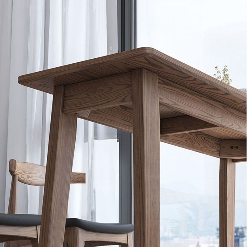 Table de bar en bois naturel de style industriel RECTANGE TOP INDOOR 41.34 "H TABLE DE BISTRO