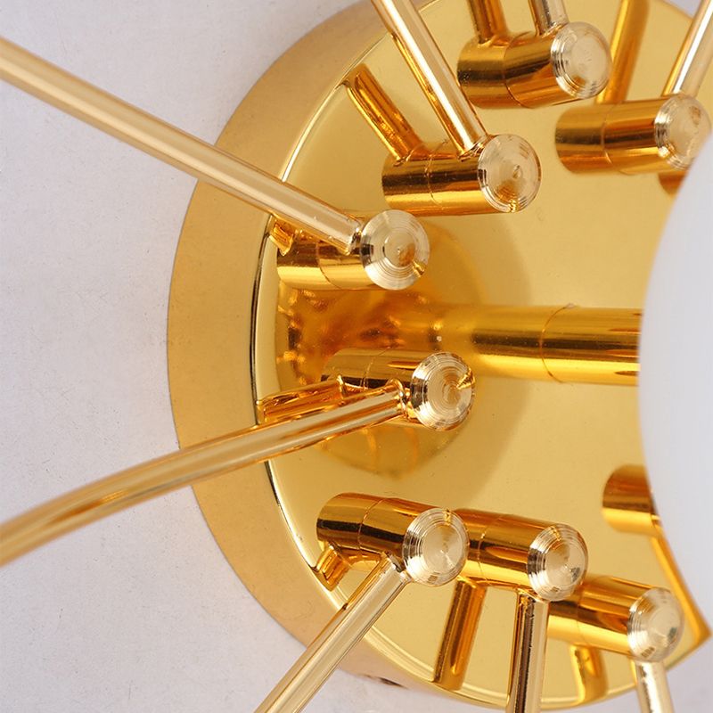 13 Light Flush Mount Ceiling Light Modern Fixture Flush Mount Lamp in Gold