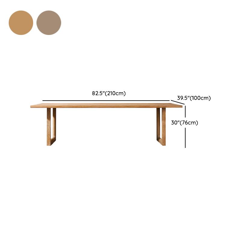 Modern Patio Dining Table Set 1/7 Pcs Solid Wood Patio Dining Table and Upholstered Chairs