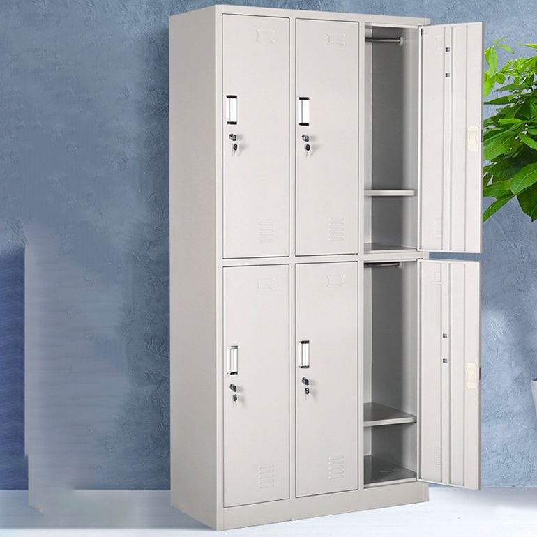 Hinged Wardrobe Cabinet Contemporary Metal Wardrobe Armoire for Bedroom