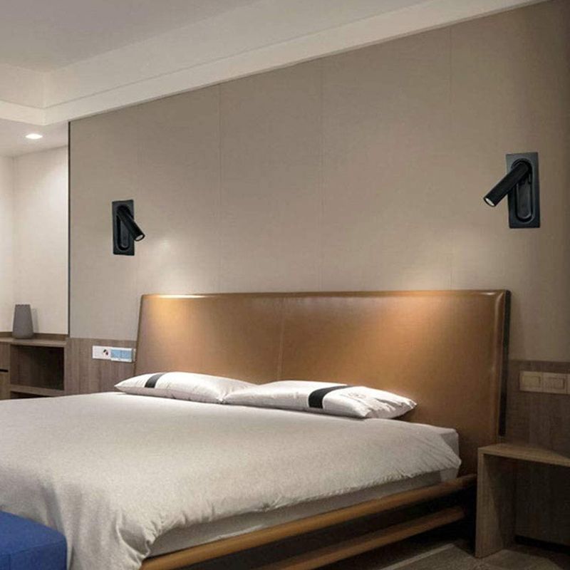 1 Light Wall Sconce Modern Style Metal Wall Lighting for Bedside