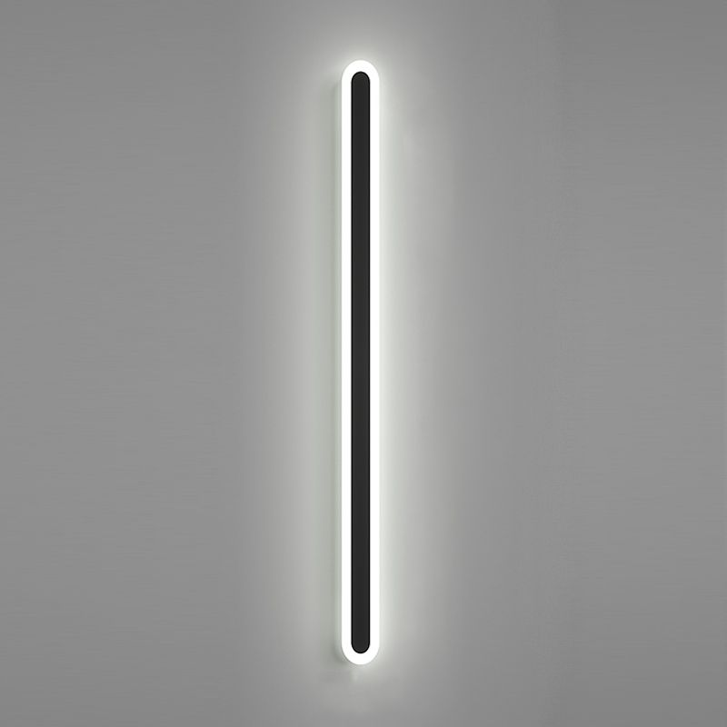 Linear Shape Metal Wall Mount Lighting Modern Style 1-Light Wall Mounted Light Fixtures