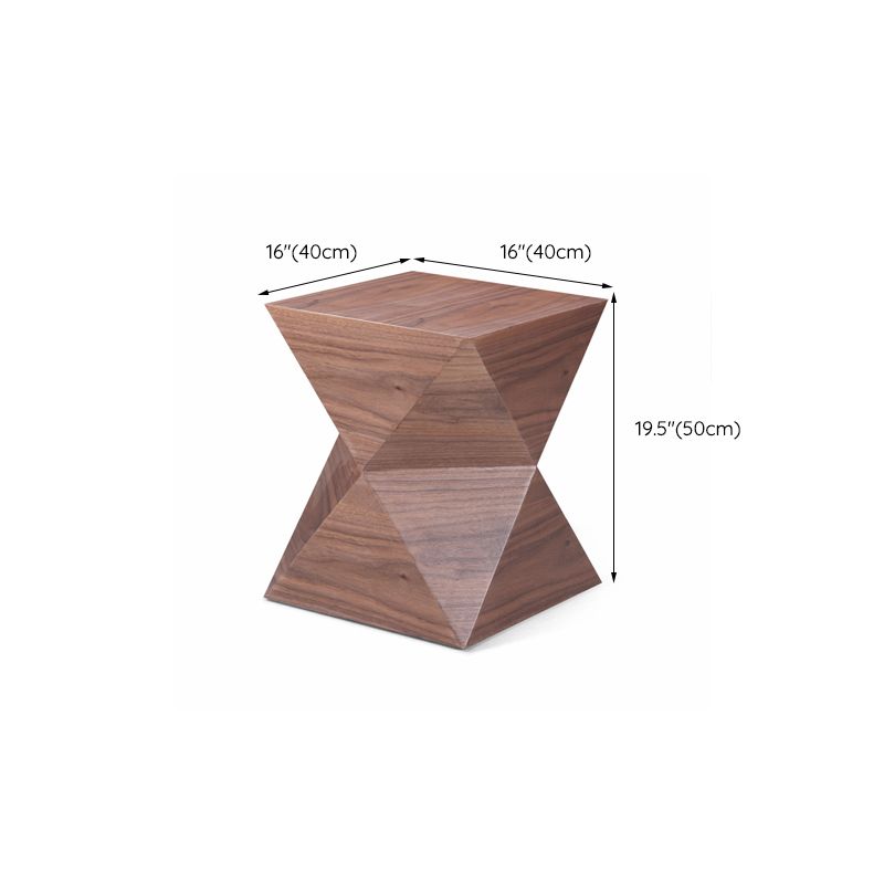 Contemporary Solid Wood Living Room Round/Square Pedestal End Table