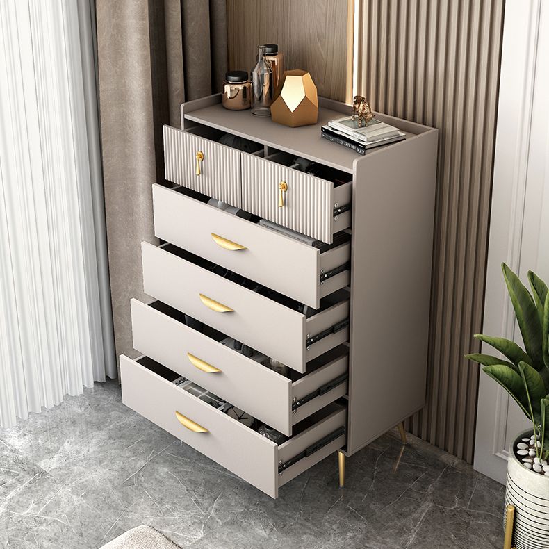 Simple Engineered Wood Sideboard Modern Buffet with Drawer for Dining Room