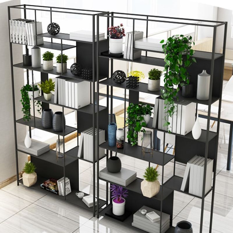 Industrial Open Rectangle Storage Bookshelf Home Office Etagere Bookcase