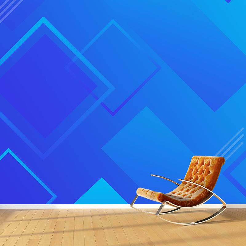 Geometry Mural Decal Removable Wall Mural for Study Room, Water Resistant