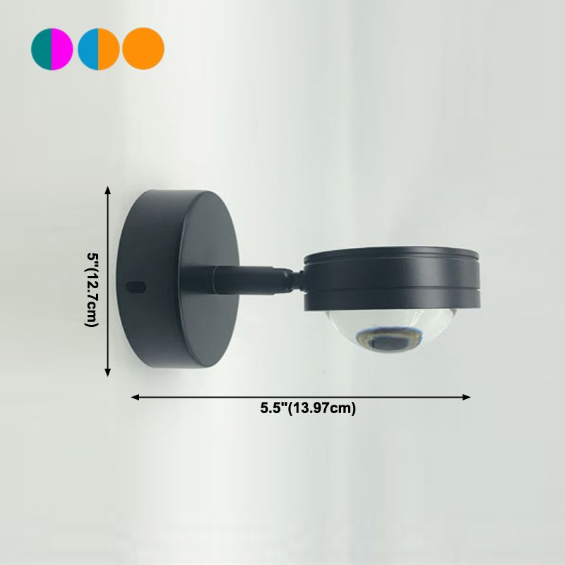 Moderne Stil runde Wandlampen Metall Multi -Leuchten Wandbeleuchtung Armaturen