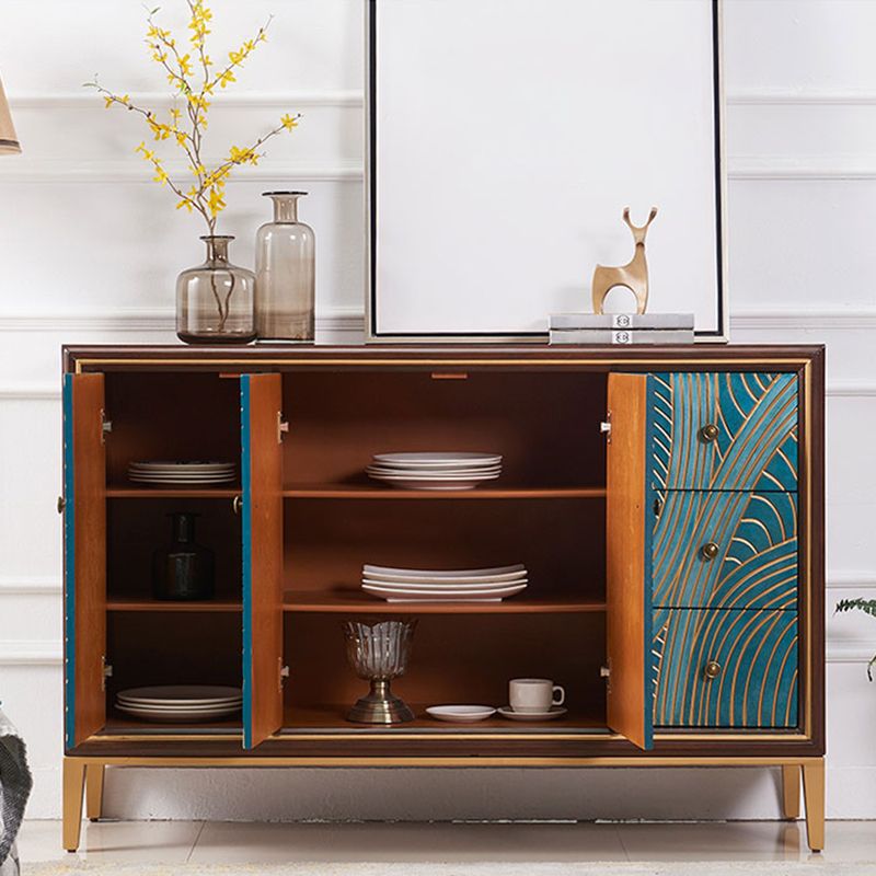 Modern Style Buffet Sideboard for Living Room with Engineered Wood Storage Sideboard