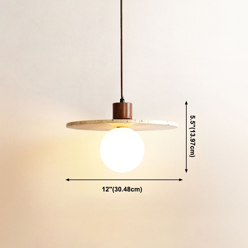 Unieke schaduw hangende verlichting moderne stijl steen 1 lichte hanglamp voor restaurant