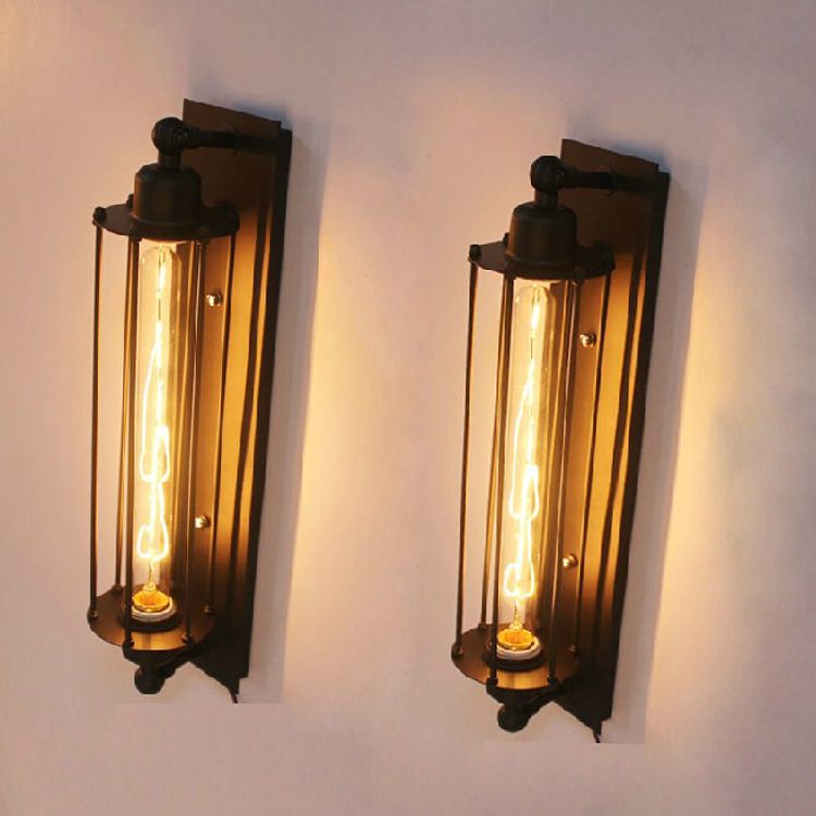 Stile industriale Accensione rettangolare SCONCE METALI