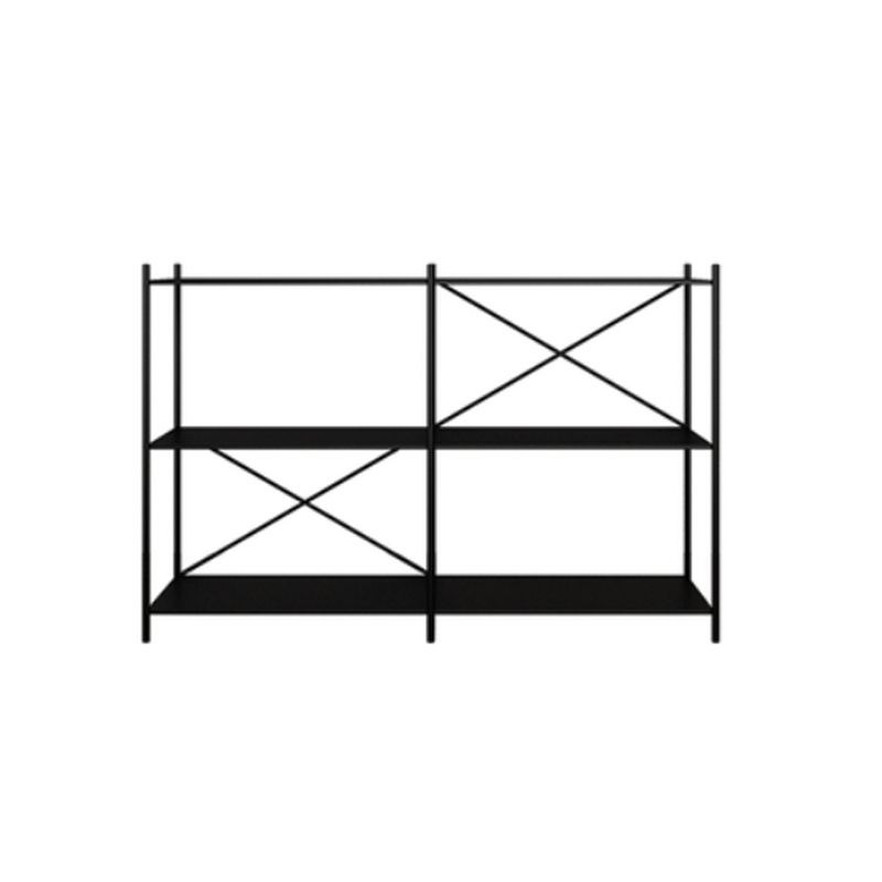 Minimalist Metal Open Etagere Bookcase with Rectangular Shelves