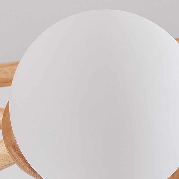 Lámparas de lámpara de lámpara de globo modernas lámparas colgantes colgantes de múltiples cabezas con sombra de vidrio