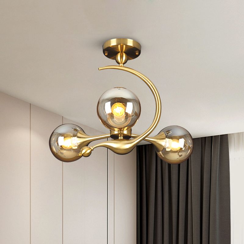 Éclatement de lustre semi-rince